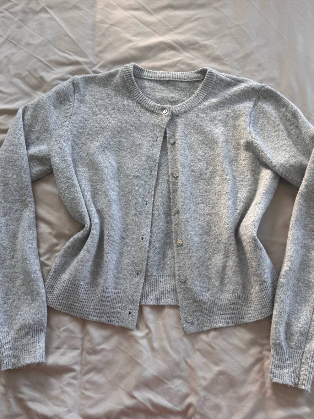 SHEIN Fuzzy Knit Cardigan